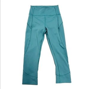 Lululemon In Movement 19" Crop Leggings Pacific Breeze